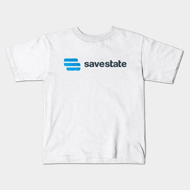 The SaveState Logo Kids T-Shirt by The_SaveState